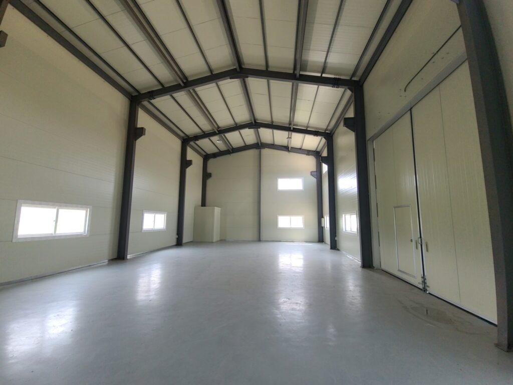 김포 창고 내부 전경(입구 방향 시점)