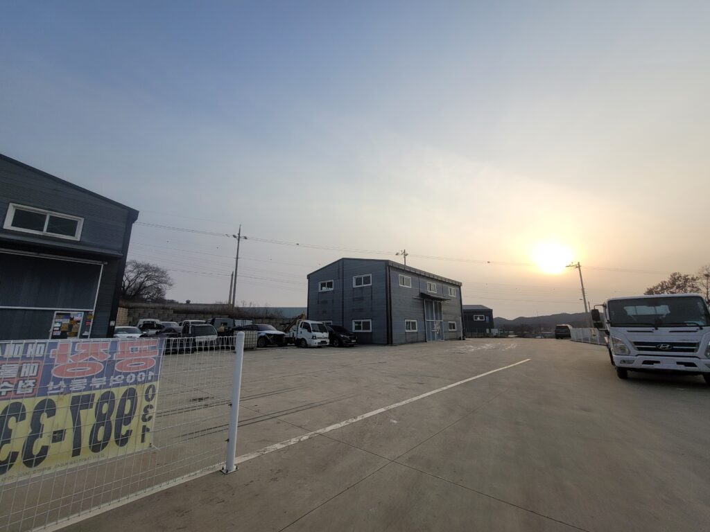 김포 대곶면 공장 단지 내부와 50평 공장 2동 배치 구조