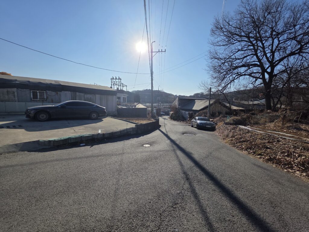 김포 양촌읍 대포리 366평 토지 진입로 현장 사진, 급경사 없는 생활형 도로 접근