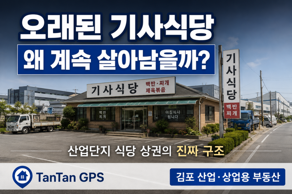 국도변 오래된 기사식당과 산업단지 식당 상권의 구조를 설명하는 블로그 대표 이미지